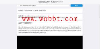 最新抖音无水印解析PHP源码-bt博客-bt资源博客